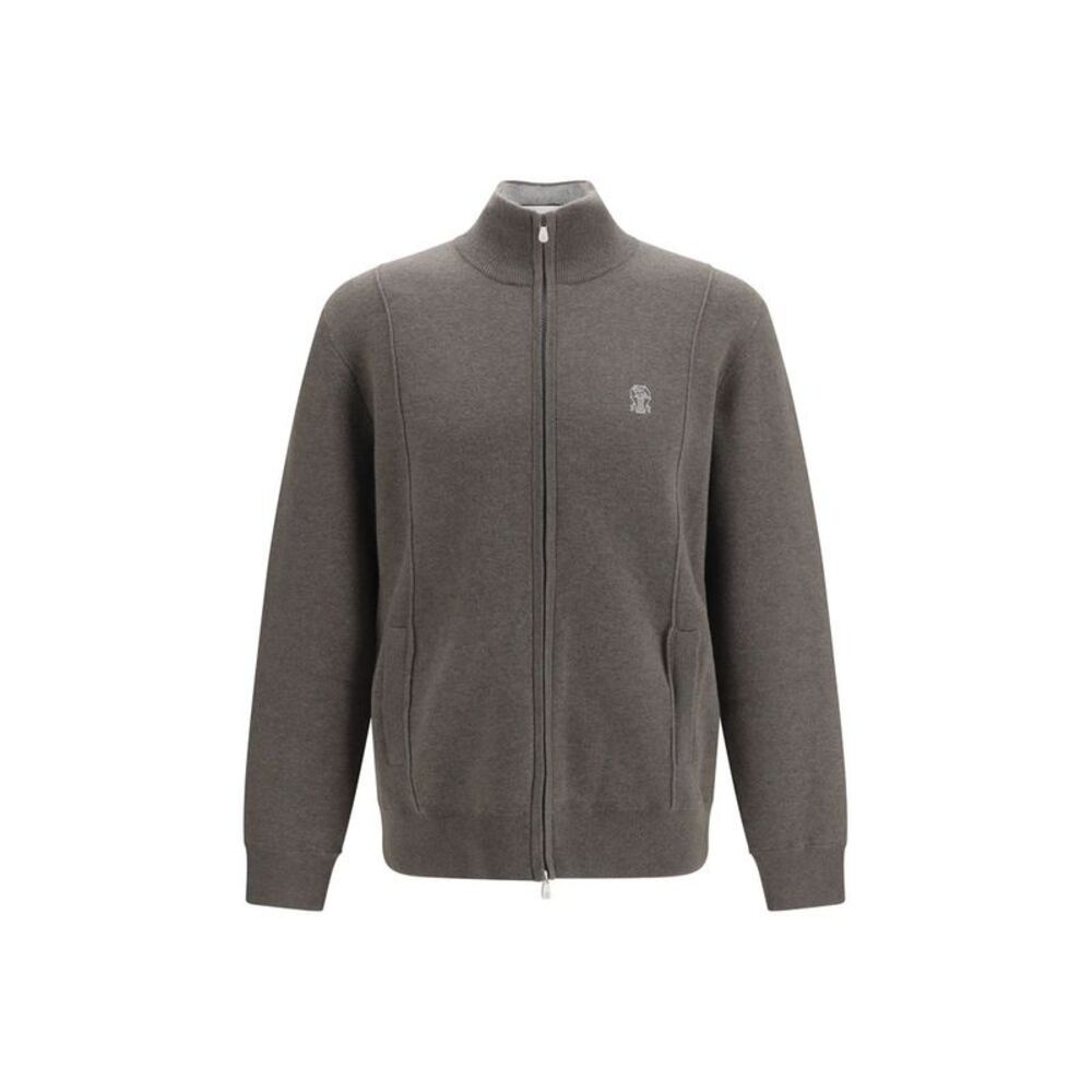 Brunello Cucinelli Bicolor Cashmere Men's Hoodie